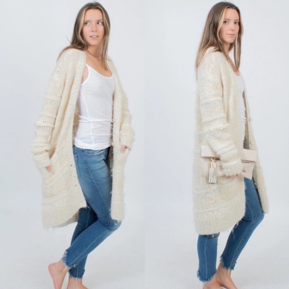 Ulla Johnson Cream Deina Alpaca Cardigan